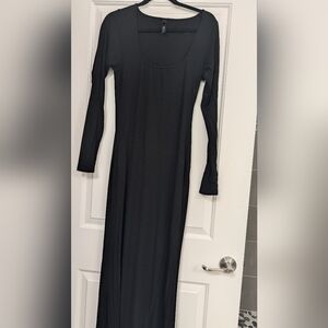 Skims Black Long Sleeve Dress